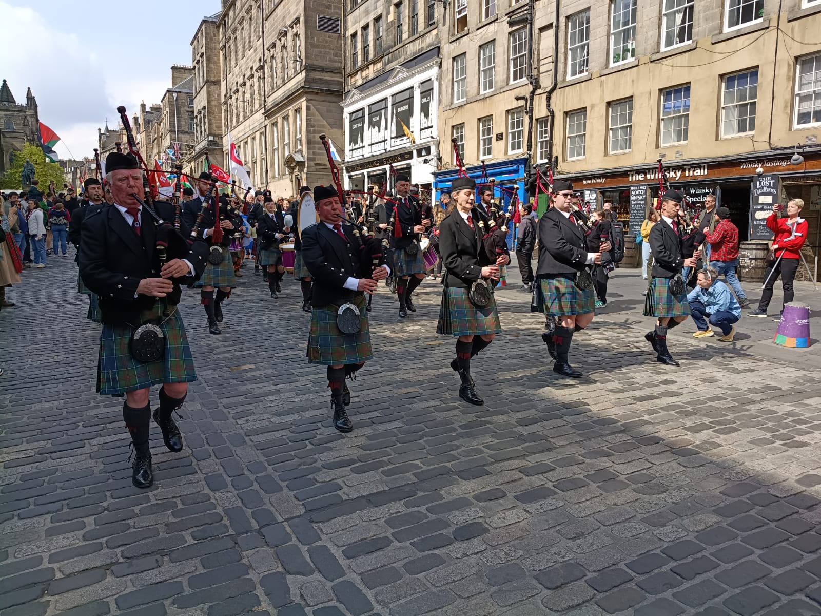 Stockbridge Pipe Band Edinburgh May Day Parade